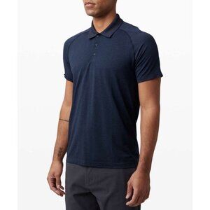 Lululemon Metal Vent Tech Polo 2.0 Mineral Blue / True Navy